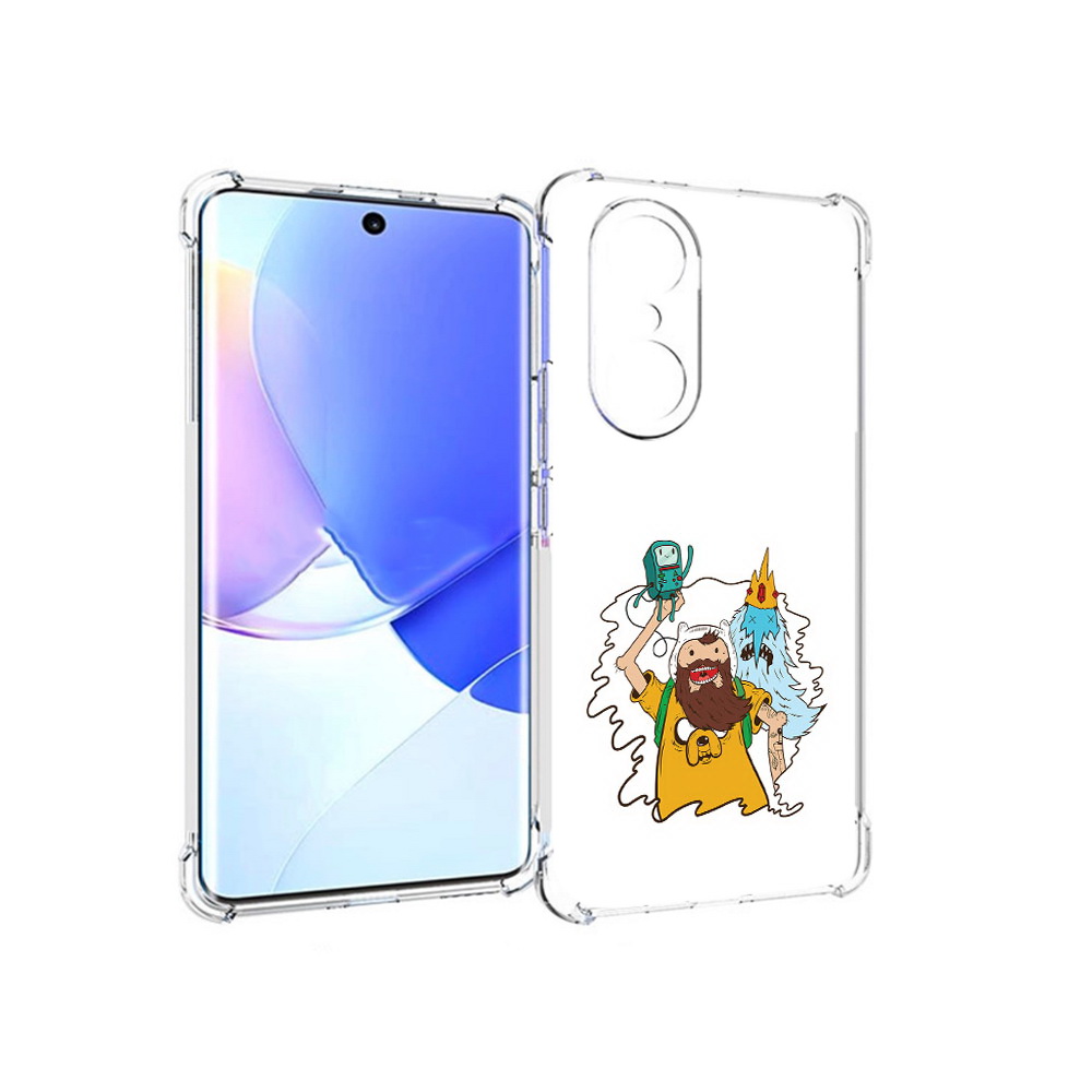 

Чехол MyPads Tocco для Honor 60 Pro время приключений старый Финн, Прозрачный, Tocco