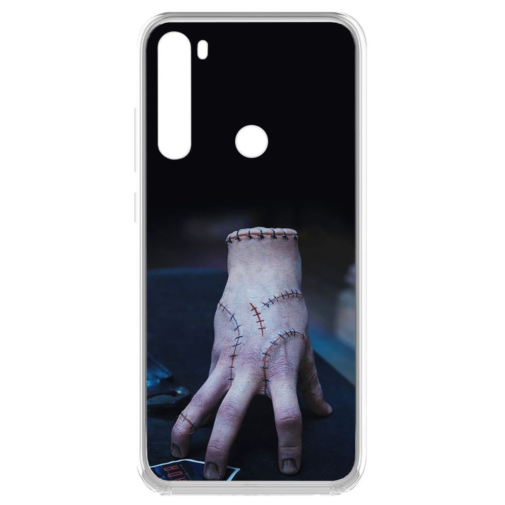 

Чехол-накладка Krutoff Clear Case Уэнсдей Аддамс - Вещь для Xiaomi Redmi Note 8 (2021), Прозрачный