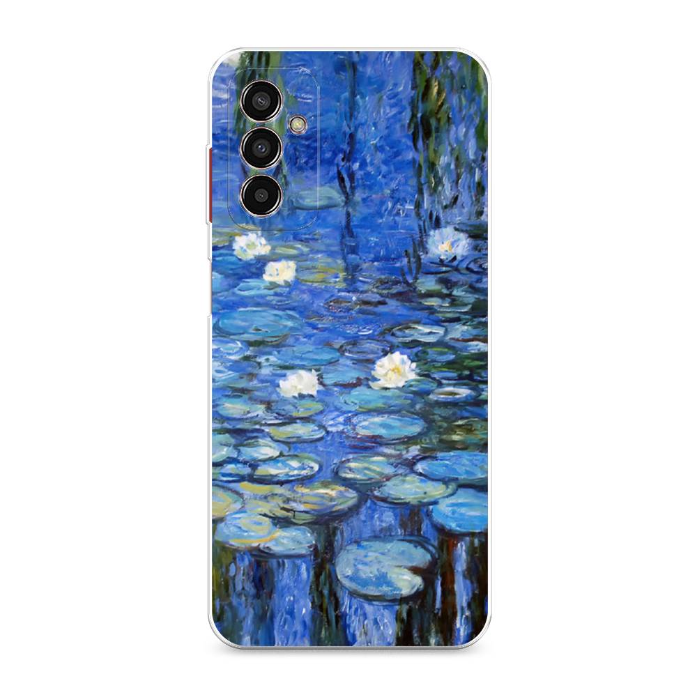 

Чехол на Samsung Galaxy M13 "Нарисованный пруд", Синий;зеленый, 2106850-4