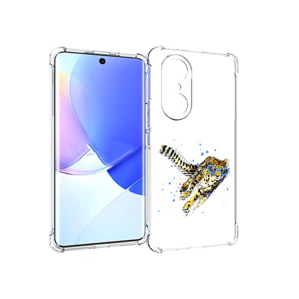 

Чехол MyPads Tocco для Honor 60 Pro гепард в очках, Прозрачный, Tocco