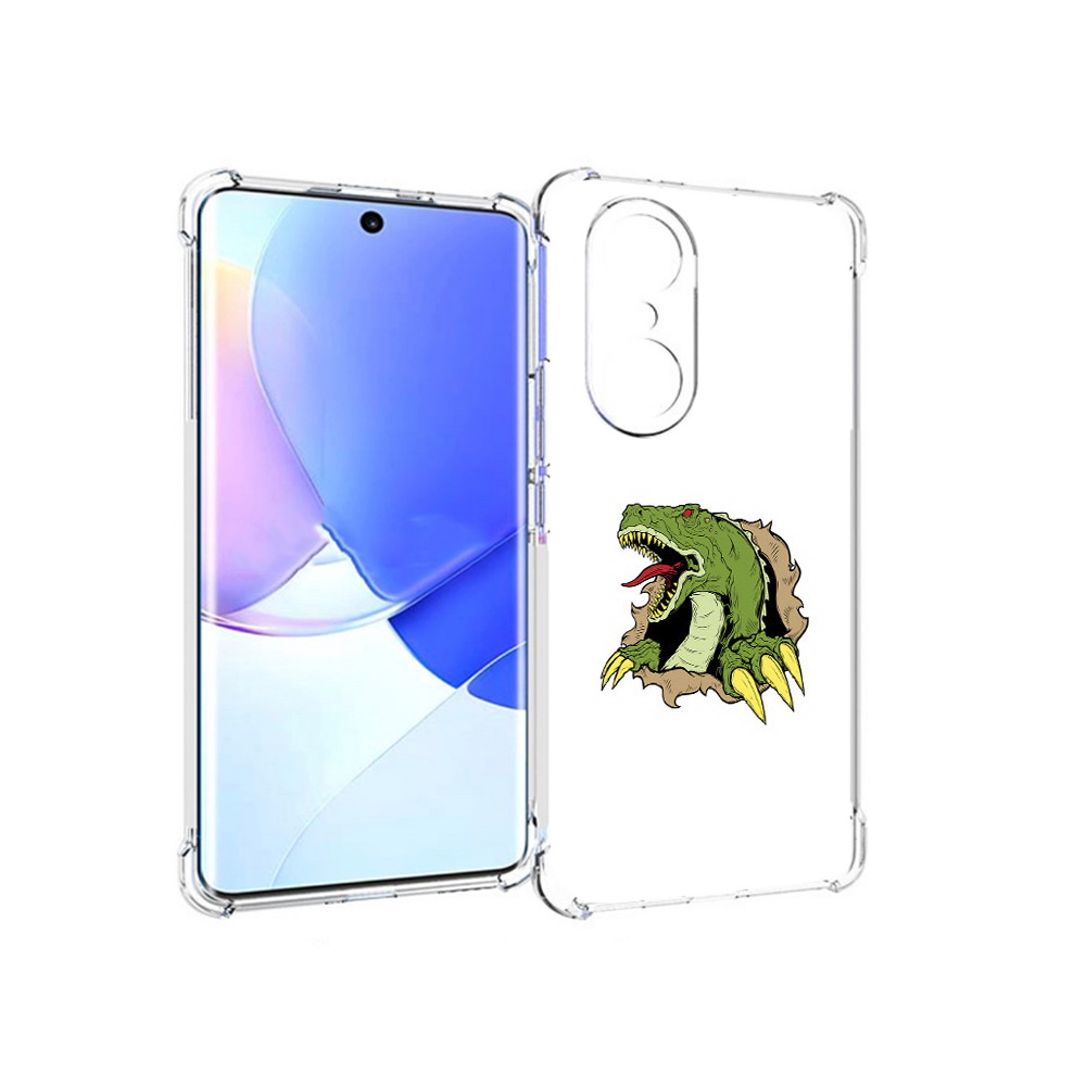 

Чехол MyPads Tocco для Honor 60 Pro годзила, Прозрачный, Tocco