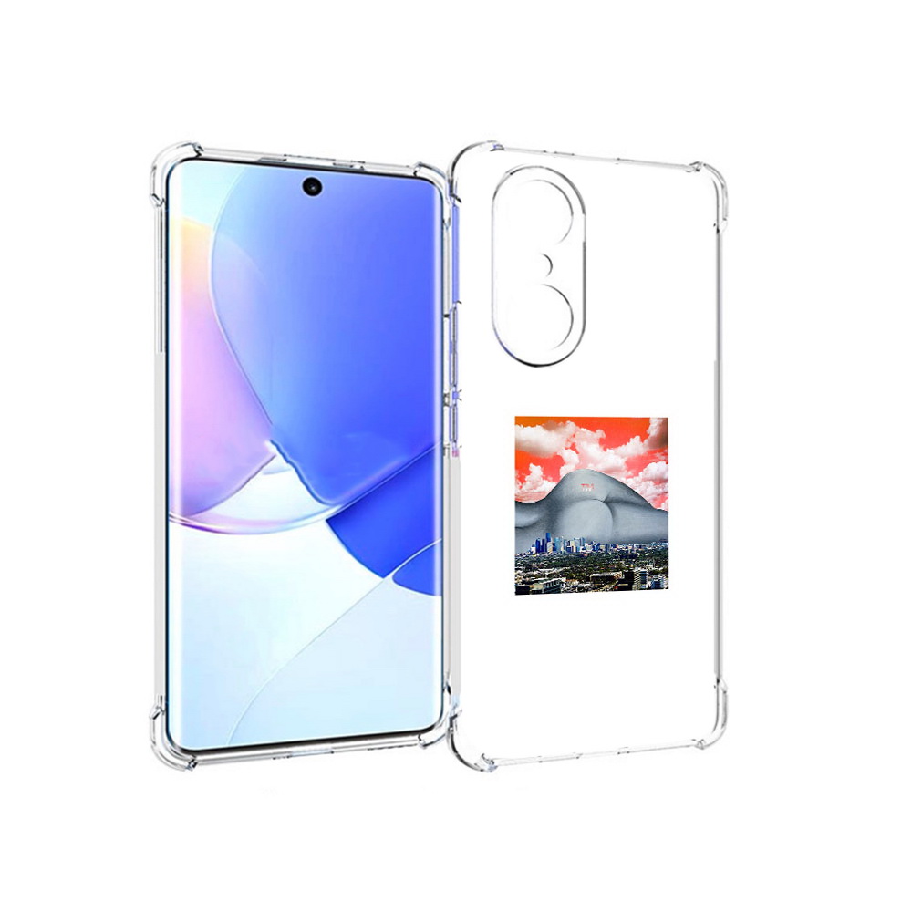 

Чехол MyPads Tocco для Honor 60 Pro город с девушкой на фоне, Прозрачный, Tocco