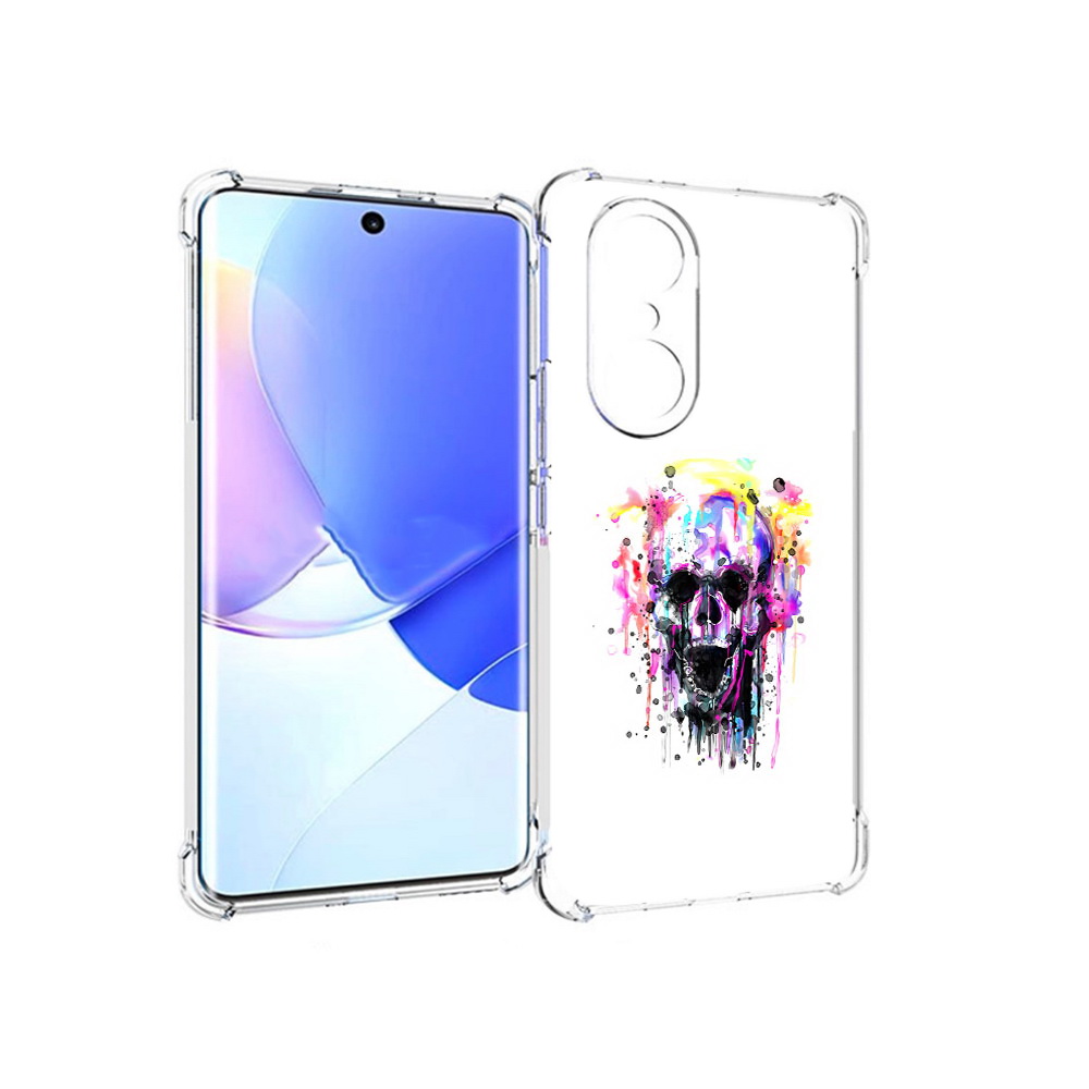 

Чехол MyPads Tocco для Honor 60 Pro граффити череп, Прозрачный, Tocco