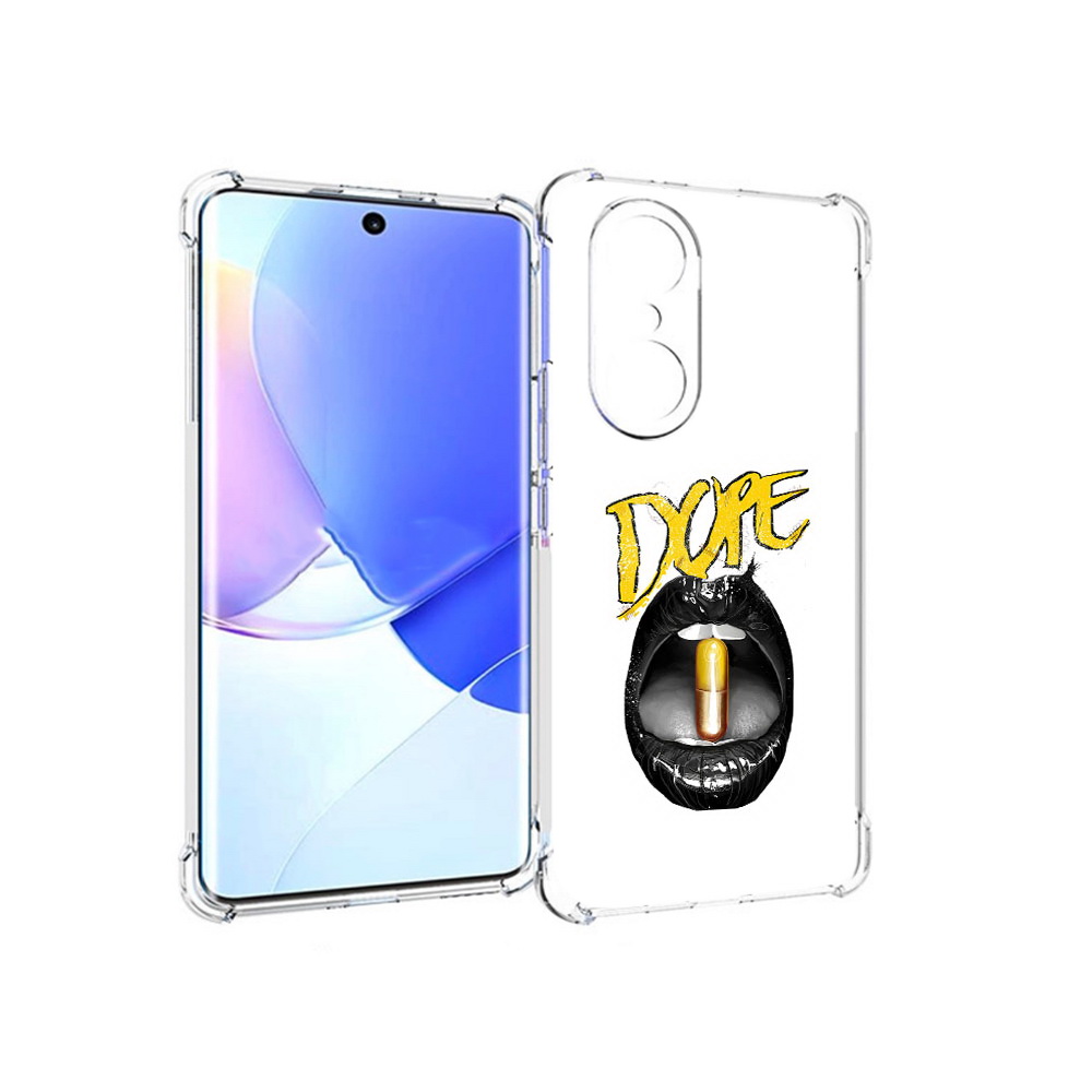 

Чехол MyPads Tocco для Honor 60 Pro губы, Прозрачный, Tocco