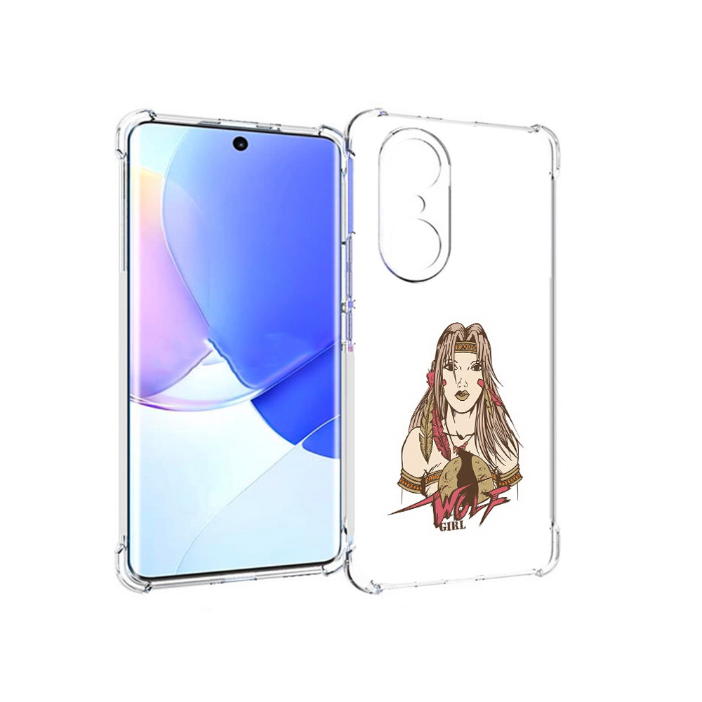 

Чехол MyPads Tocco для Honor 60 Pro девушка волк, Прозрачный, Tocco