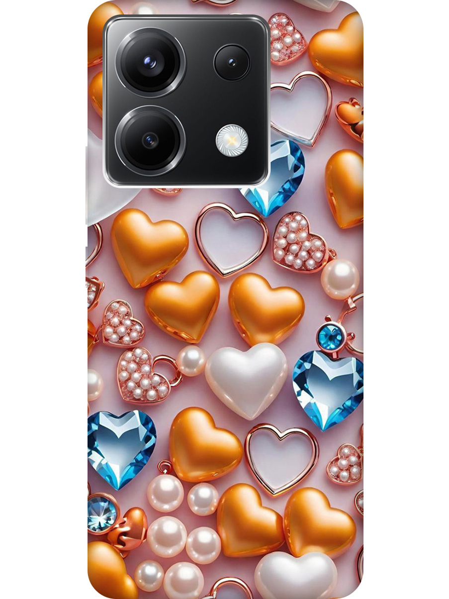 

Силиконовый чехол на Xiaomi Redmi Note 13 Pro 5G / Poco X6 5G с принтом 875486, Прозрачный;белый;золотистый;голубой, 779827991