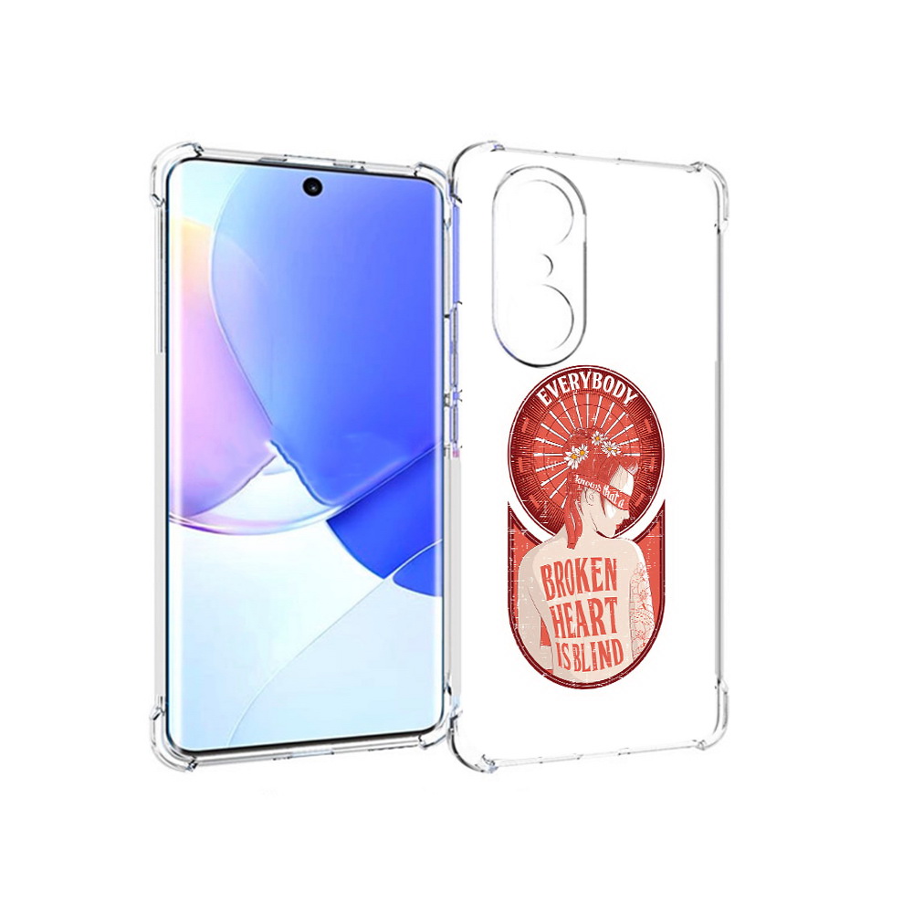 

Чехол MyPads Tocco для Honor 60 Pro девушка разбитое сердце, Прозрачный, Tocco