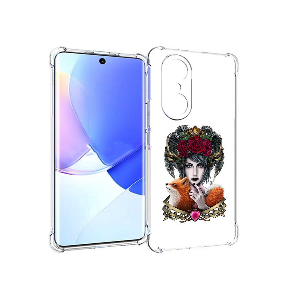 

Чехол MyPads Tocco для Honor 60 Pro девушка с лисой, Прозрачный, Tocco