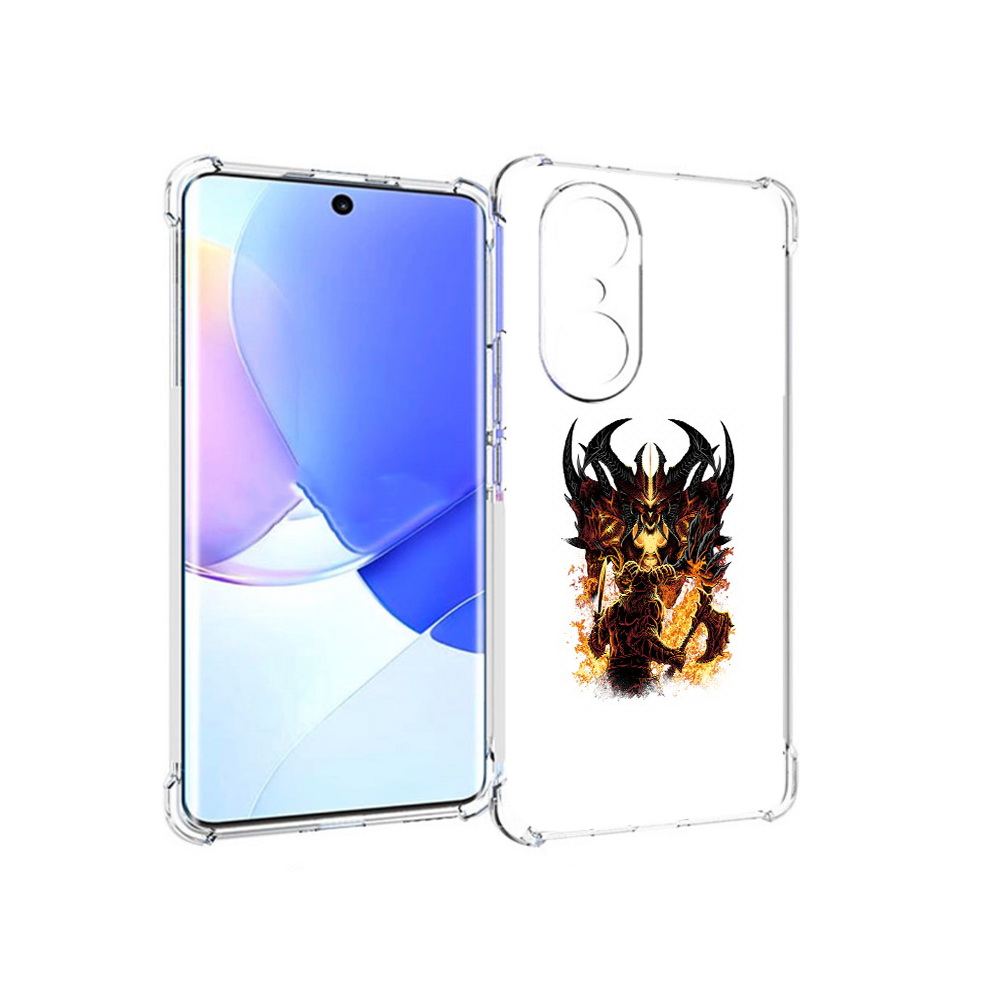 

Чехол MyPads Tocco для Honor 60 Pro демон shadow fiend, Прозрачный, Tocco