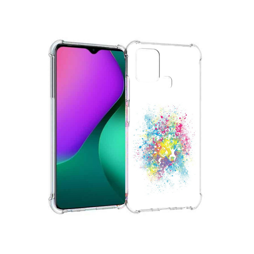 

Чехол MyPads Tocco для Infinix Hot 10 Play акварель абстракция, Прозрачный, Tocco