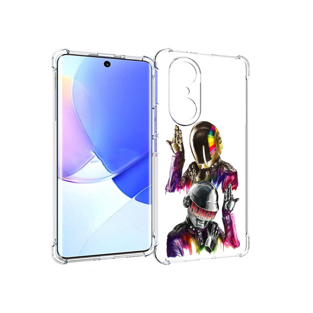 

Чехол MyPads Tocco для Honor 60 Pro диско космонавты, Прозрачный, Tocco