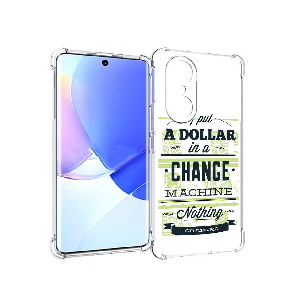 

Чехол MyPads Tocco для Honor 60 Pro доллар надпись, Прозрачный, Tocco