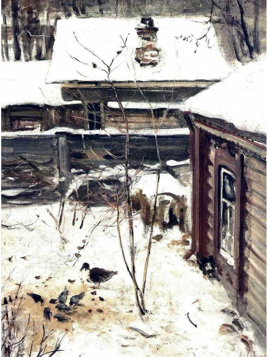 

Постер DRABS A3 Саврасов Алексей Кондратьевич Дворик. Зима