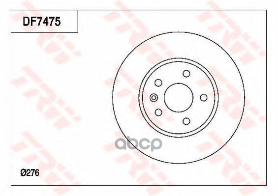 

Df7475_диск тормозной chevrolet aveo/cruze 1.2-2.0cdi, opel astra j 1.4/1.6/1.3-2.0cdti 0