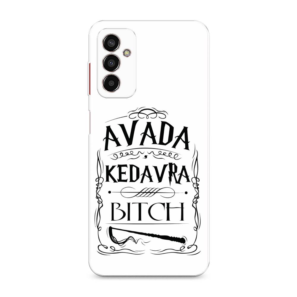 

Чехол на Samsung Galaxy M13 "Avada kedavra bitch", Белый;серый;черный, 2106850-6