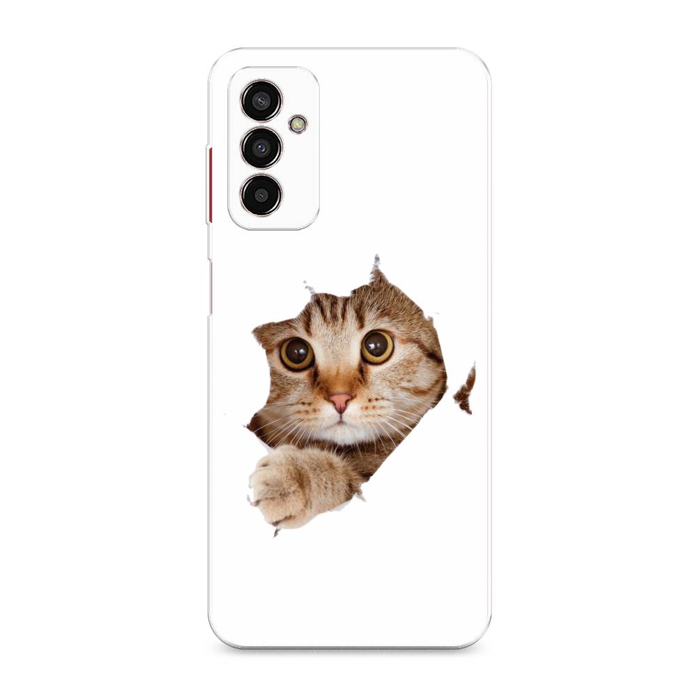 

Чехол на Samsung Galaxy M13 "Кот и бумага", Белый;коричневый, 2106850-1