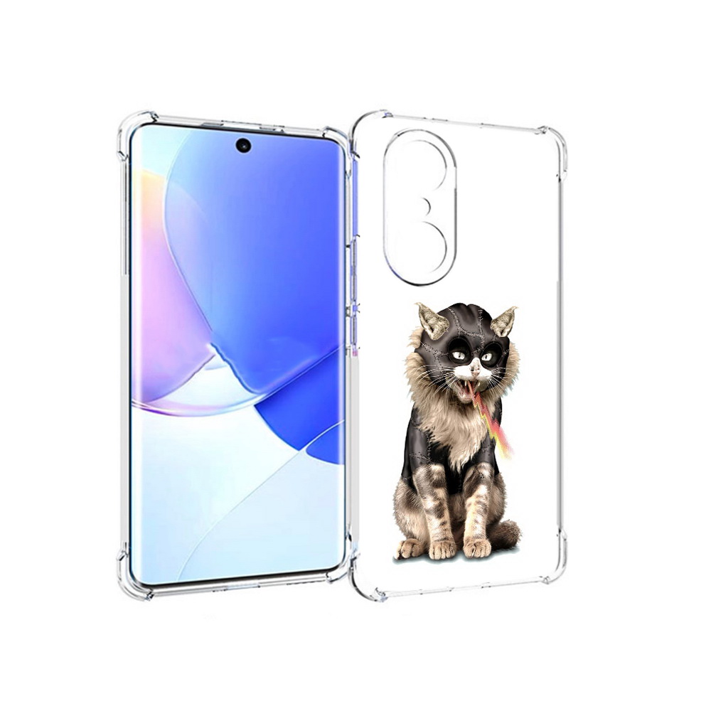 

Чехол MyPads Tocco для Honor 60 Pro дьяволский кот, Прозрачный, Tocco