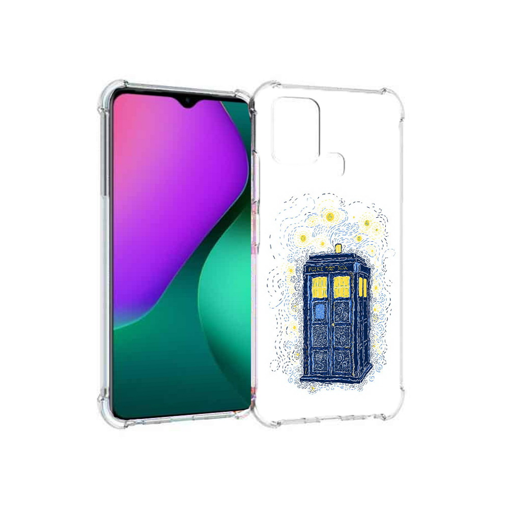 

Чехол MyPads Tocco для Infinix Hot 10 Play будка рисунок, Прозрачный, Tocco