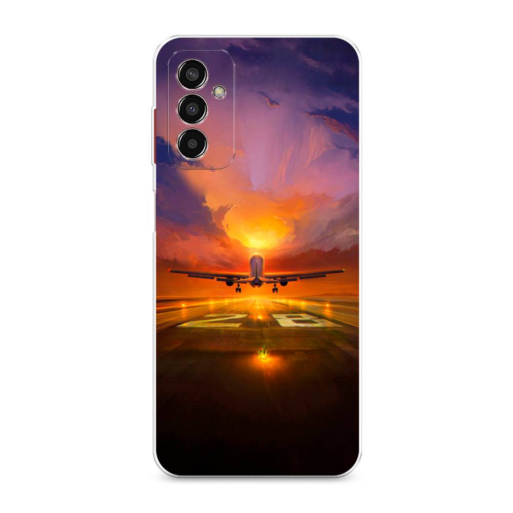 

Чехол на Samsung Galaxy M13 "Самолет на посадке", Оранжевый;синий, 2106850-6
