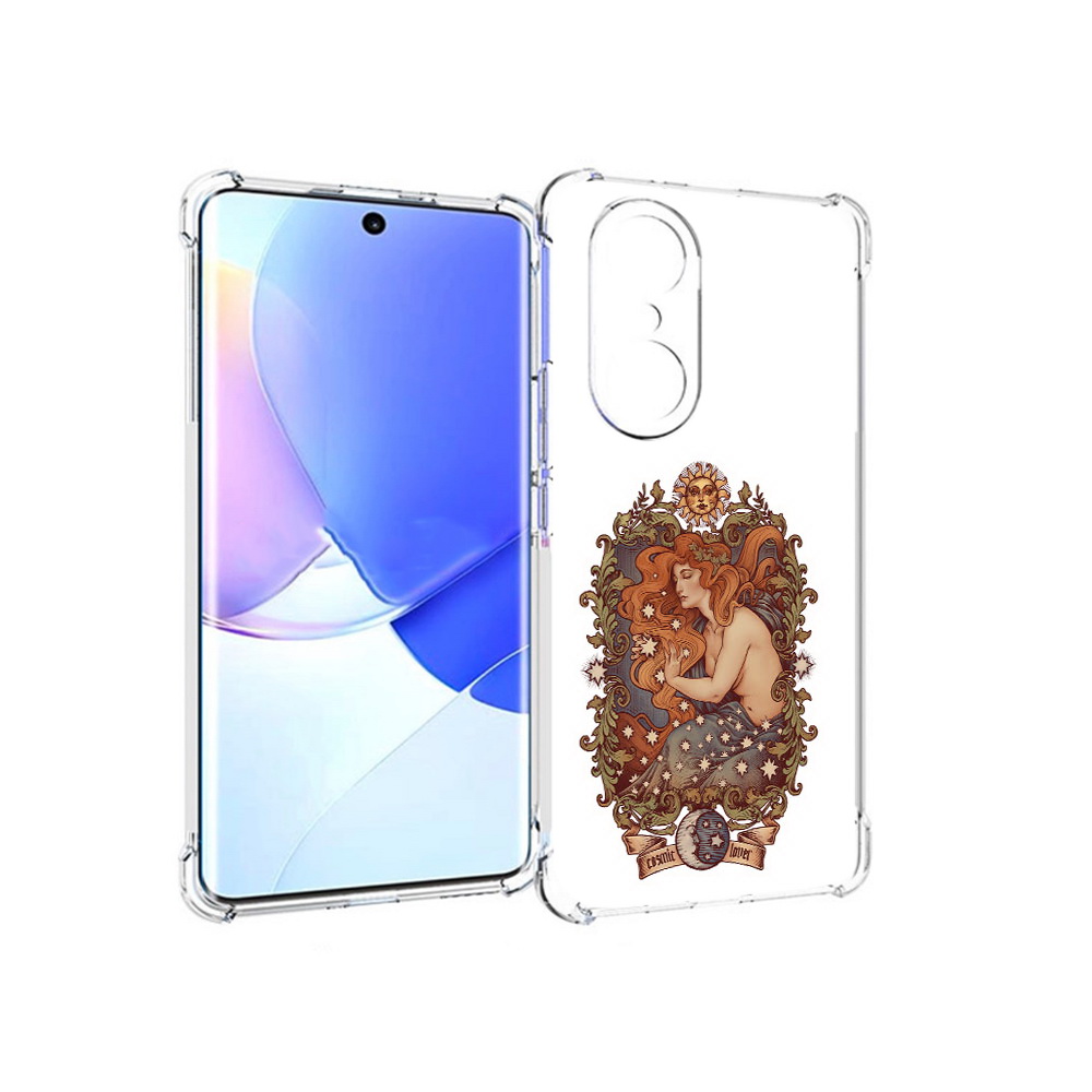 

Чехол MyPads Tocco для Honor 60 Pro звездная девушка абстракция, Прозрачный, Tocco