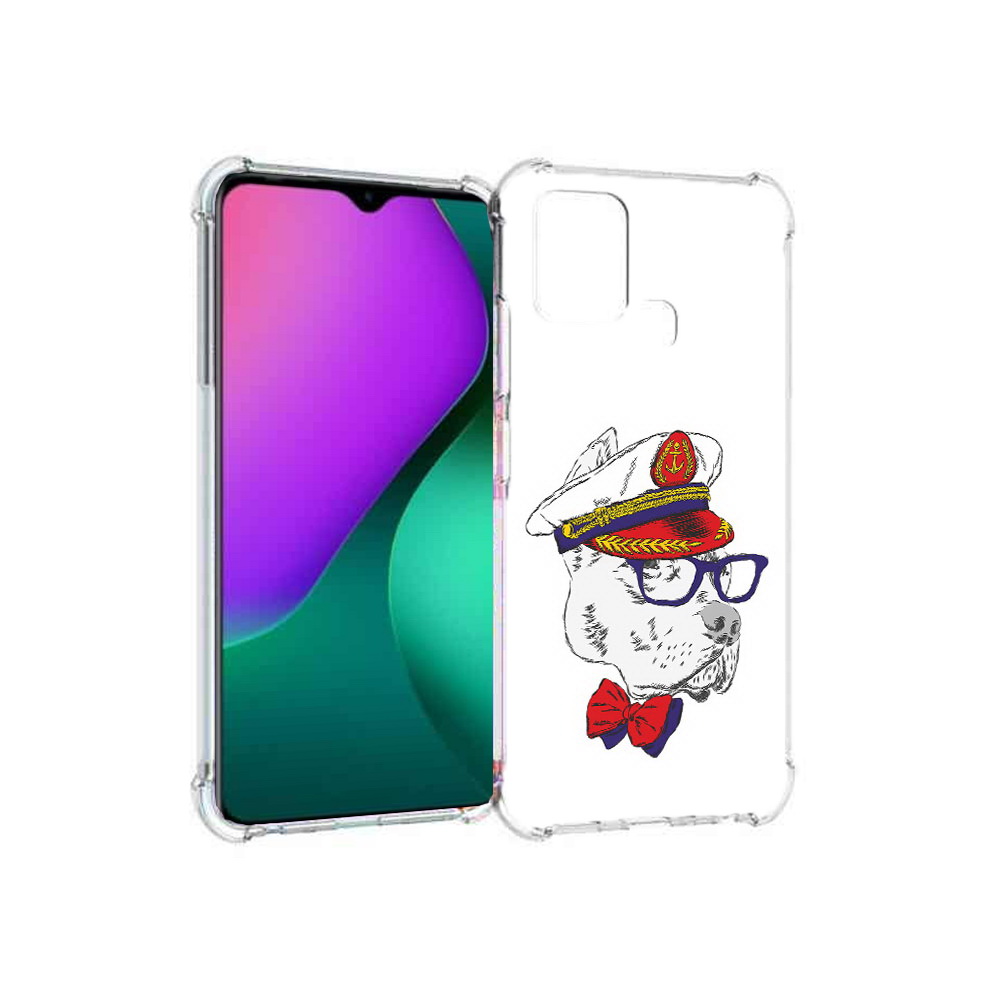 

Чехол MyPads Tocco для Infinix Hot 10 Play бульдог, Прозрачный, Tocco