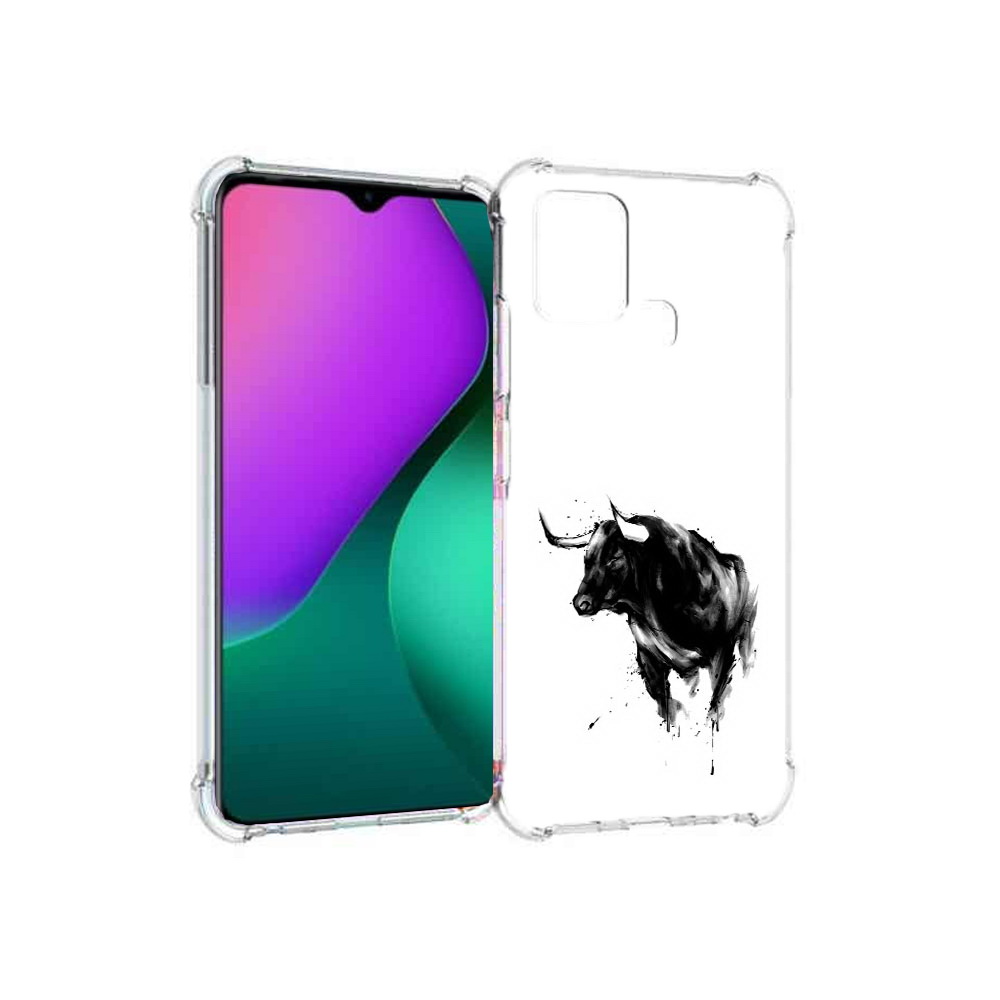 

Чехол MyPads Tocco для Infinix Hot 10 Play бык, Прозрачный, Tocco