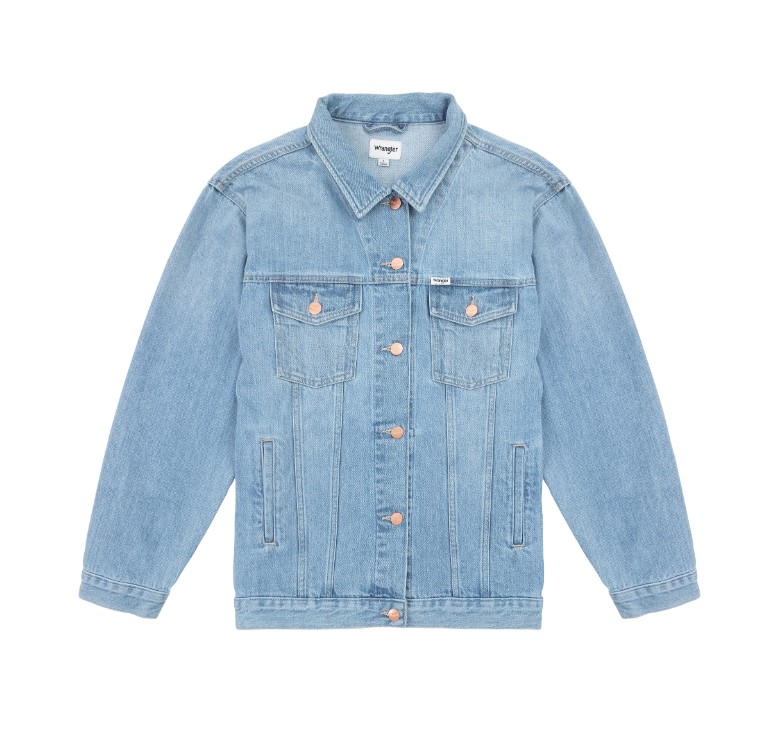 

Джинсовая куртка женская Wrangler Heritage Jacket голубая 40, Heritage Jacket