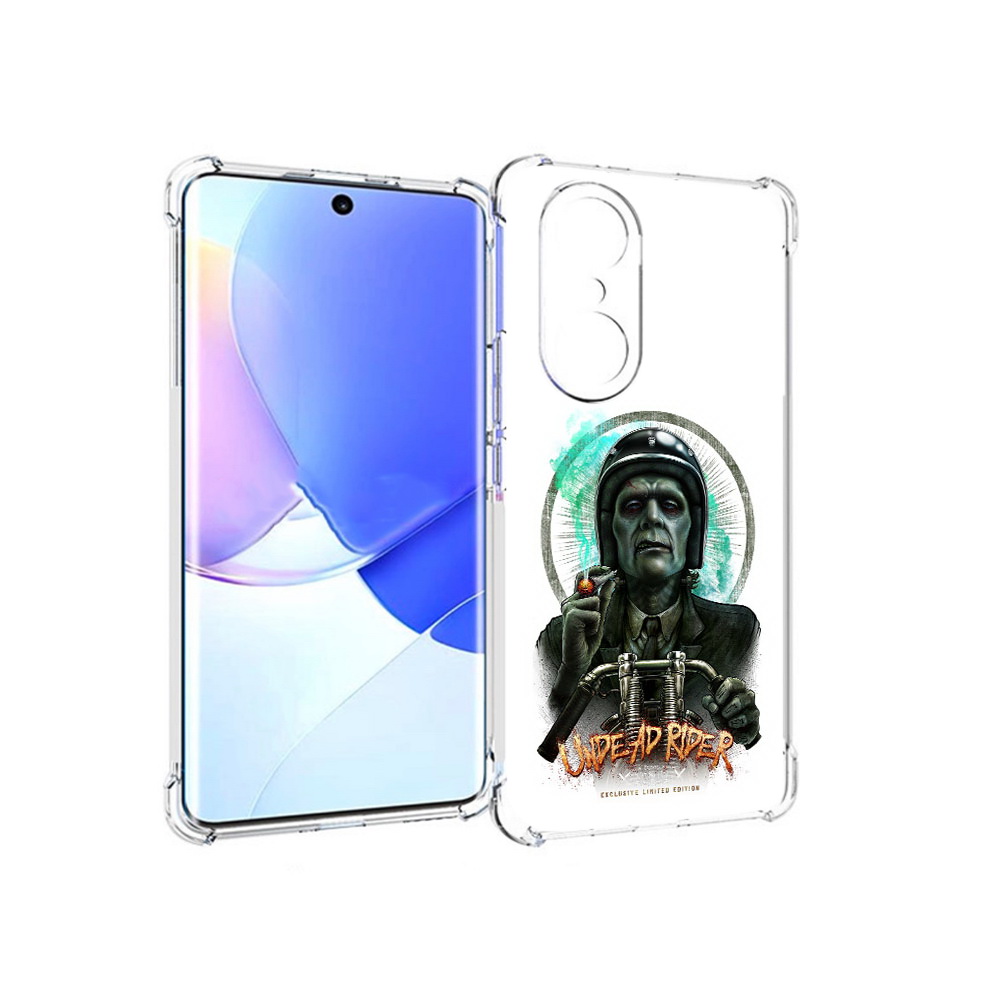 

Чехол MyPads Tocco для Honor 60 Pro зеленый мужчина с сигаретой на мотоцикле, Прозрачный, Tocco