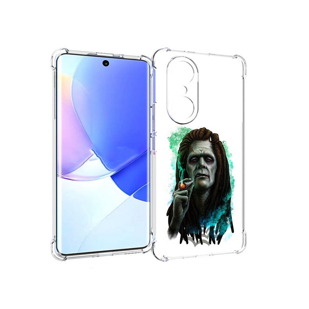 

Чехол MyPads Tocco для Honor 60 Pro зеленый мужчина с сигаретой, Прозрачный, Tocco
