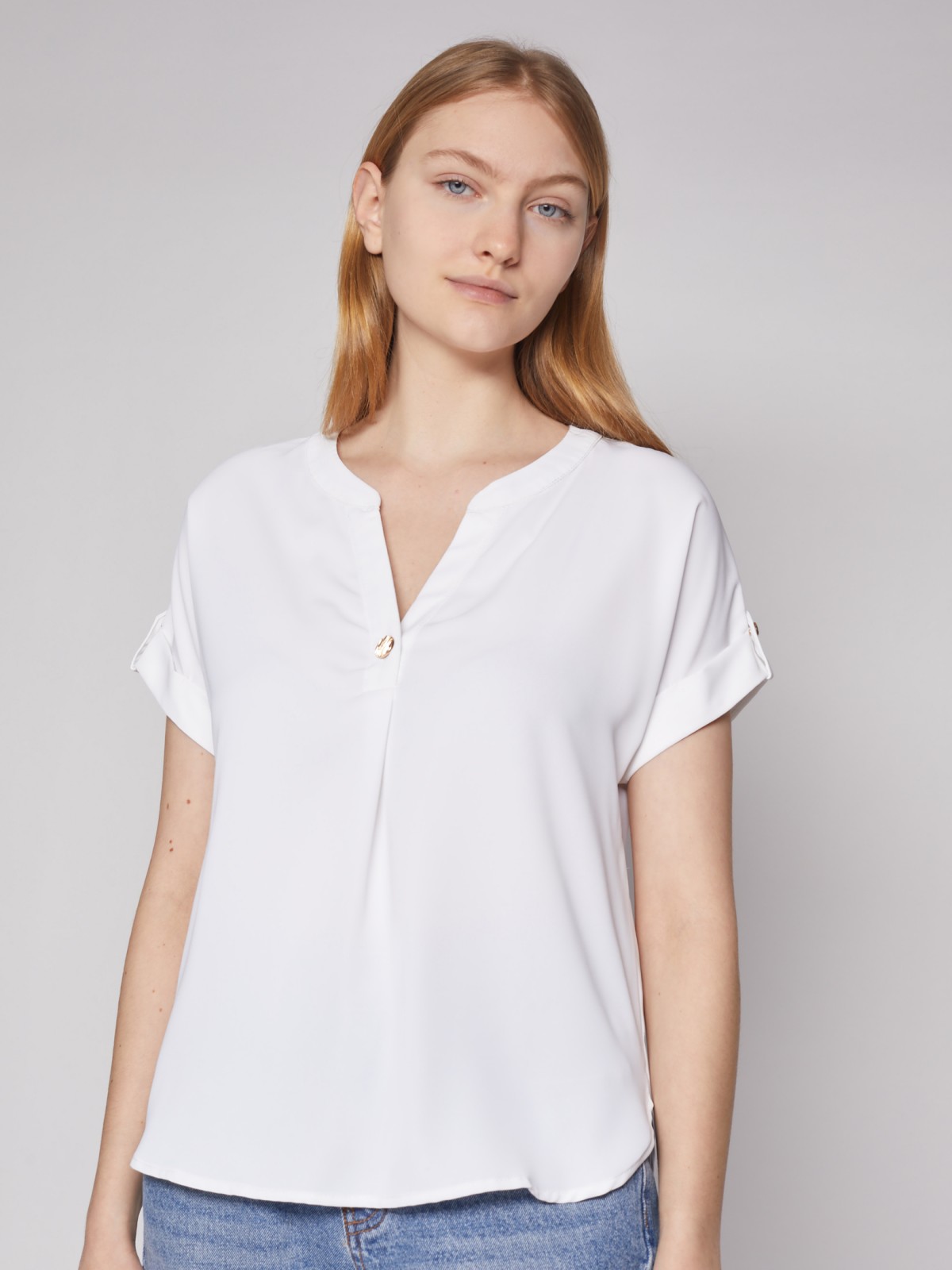 

Блуза женская Zolla 02213128Y082 бежевая 2XL, 02213128Y082