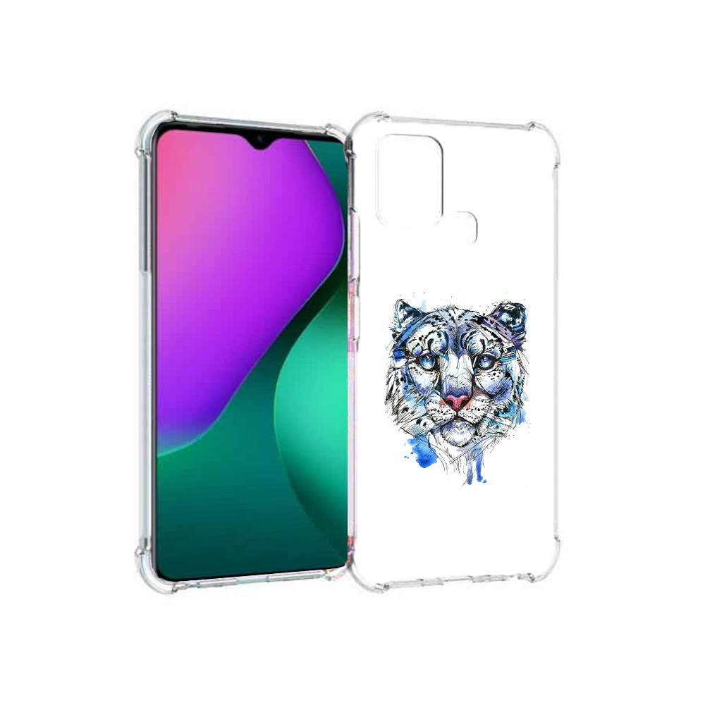 

Чехол MyPads Tocco для Infinix Hot 10 Play водяной тигр, Прозрачный, Tocco