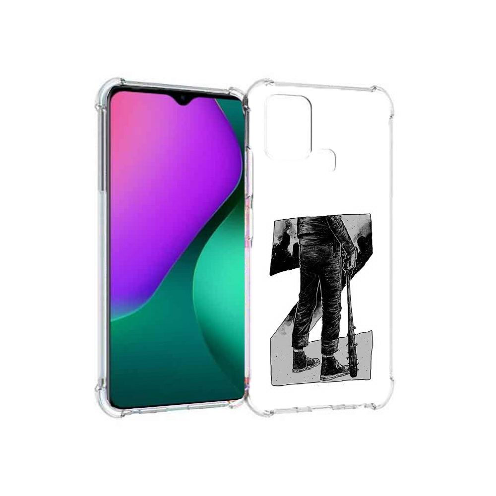 

Чехол MyPads Tocco для Infinix Hot 10 Play воин черно белый, Tocco