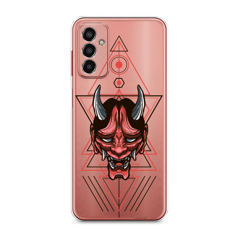 

Чехол на Samsung Galaxy M13 "Hanya Oni mask", Серый;красный;черный, 2106850-4