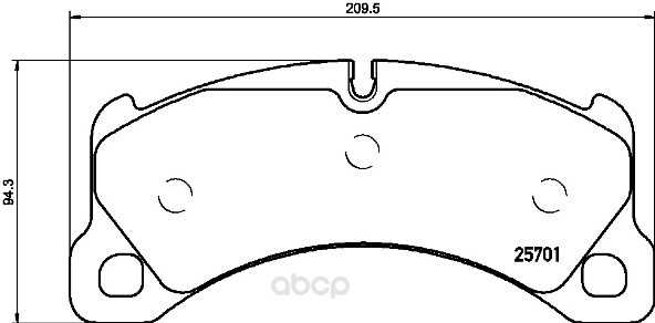 

Колодки торм.пер. PORSCHE Macan 3.0 14-> BREMBO