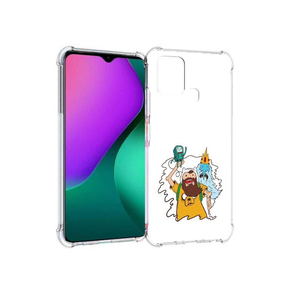 

Чехол MyPads Tocco для Infinix Hot 10 Play время приключений старый Финн, Прозрачный, Tocco