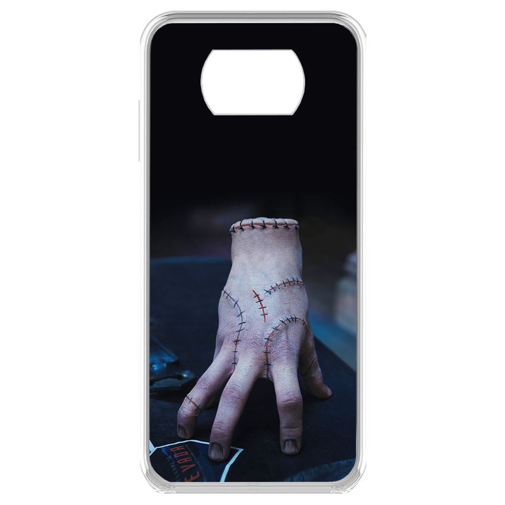 

Чехол-накладка Krutoff Clear Case Уэнсдей Аддамс - Вещь для Xiaomi Poco X3 Pro, Прозрачный