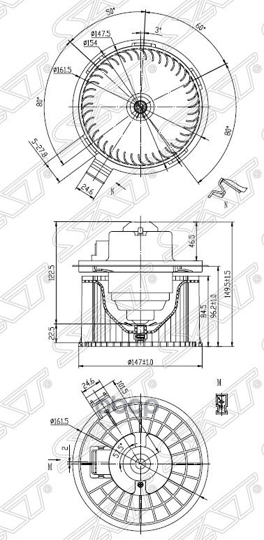 

Мотор Отопителя Салона Nissan Tiida 11 Sat арт. ST-27226-ED000