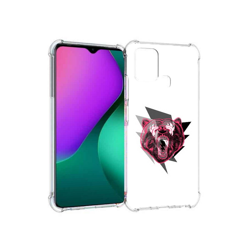 

Чехол MyPads Tocco для Infinix Hot 10 Play грозовой медведь, Прозрачный, Tocco