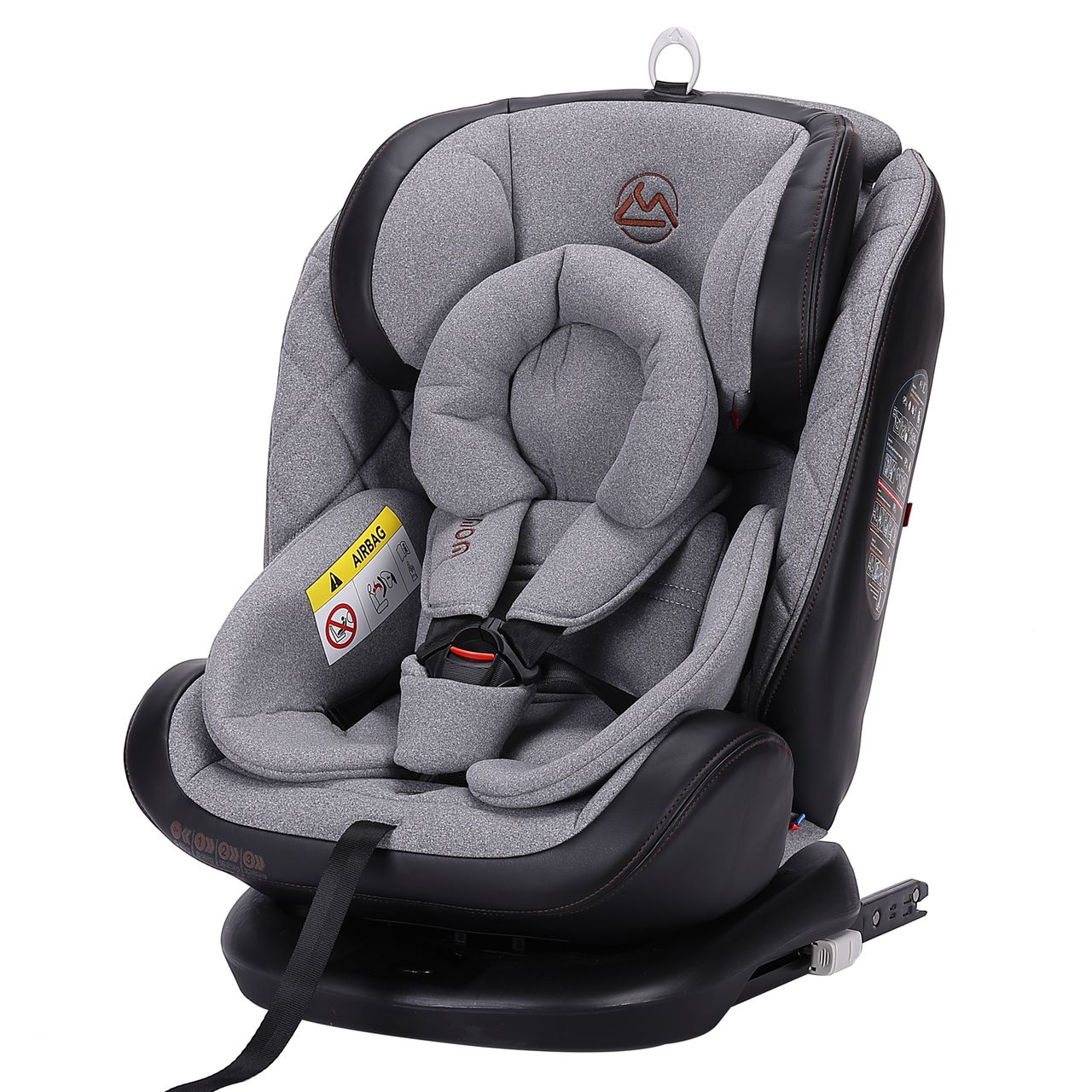 Автокресло Luxmom 299, Isofix 0-36 Кг, 0-12 Лет, Серый