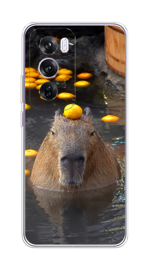 

Чехол на Oppo Reno 12 Pro "Капибара отдыхает", Коричневый;оранжевый;серый, 2517150-1