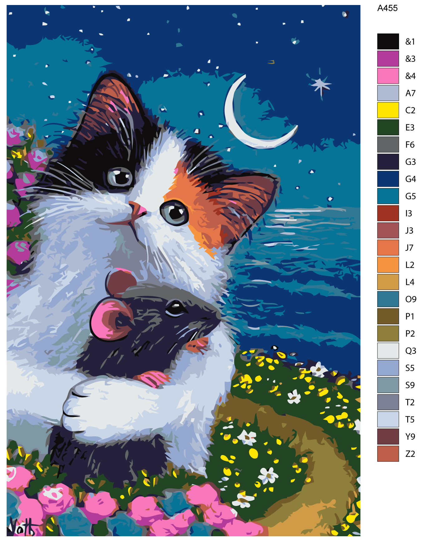 

Картина по номерам, Живопись по номерам, 80 x 120, A455, A455