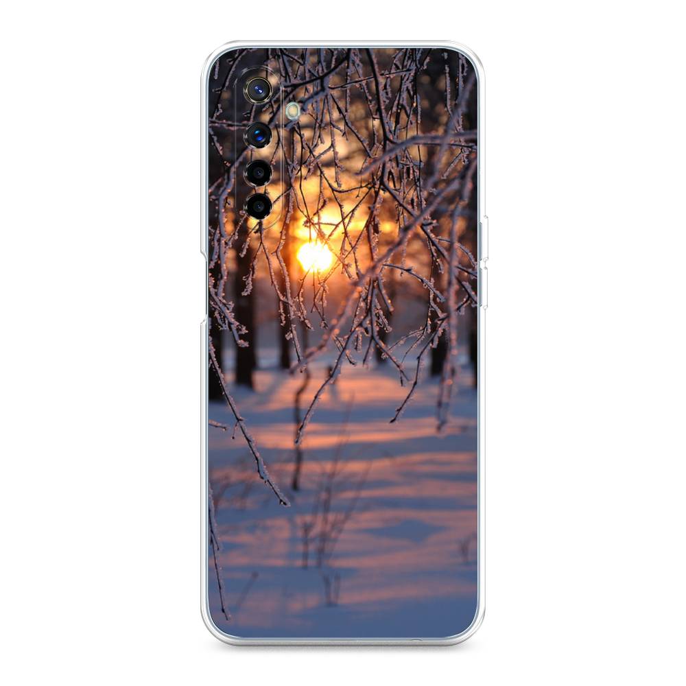

Чехол на Realme 6 "Зима 7", Оранжевый;розовый;черный, 252750-2