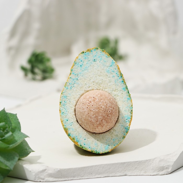 

Бомбочка для ванны Beauty Fox Beauty Food Авокадо, аромат мяты и яблока, 85 г, Зеленый