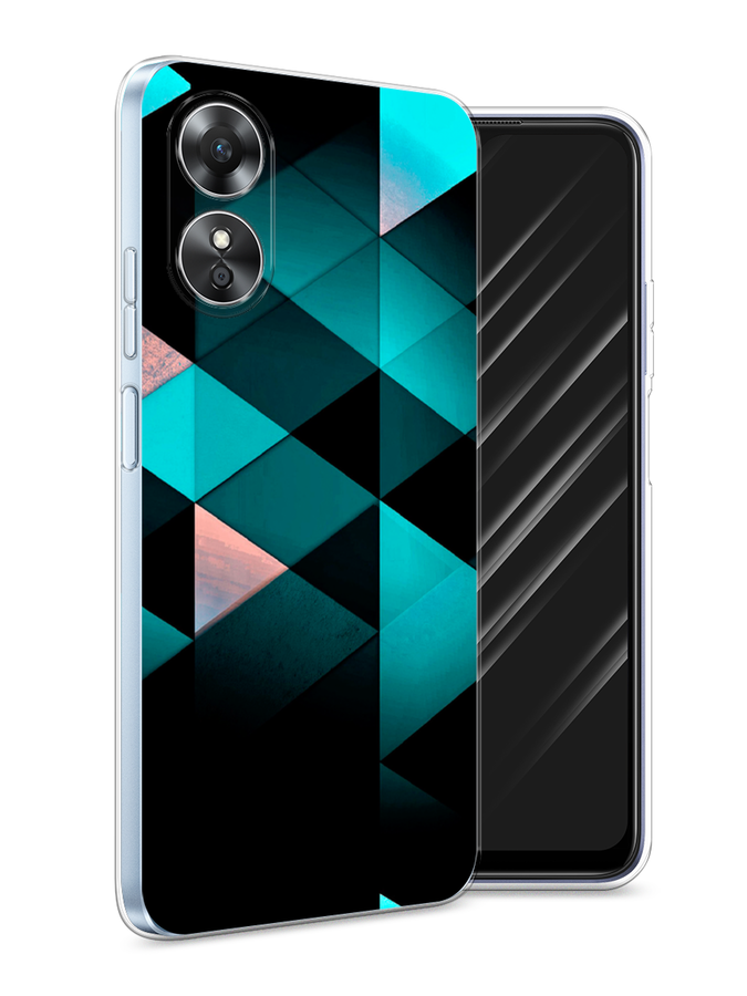 

Чехол Awog на Oppo A17 "Геометрия 16", Голубой;черный, 2512050-3