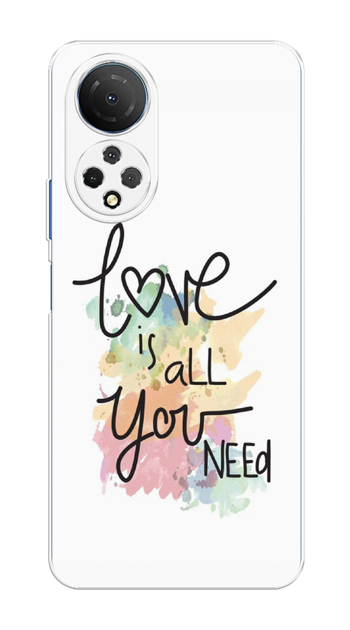 

Чехол на Honor X7 2022 "Love is all you need", Белый;черный;зеленый, 6108850-1
