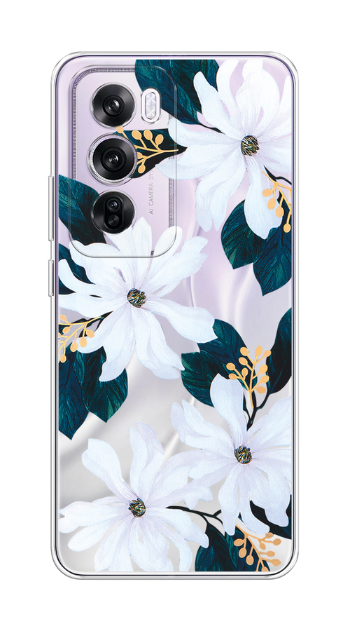 

Чехол на Oppo Reno 12 Pro "Delilah Flower", Зеленый;белый, 2517150-1