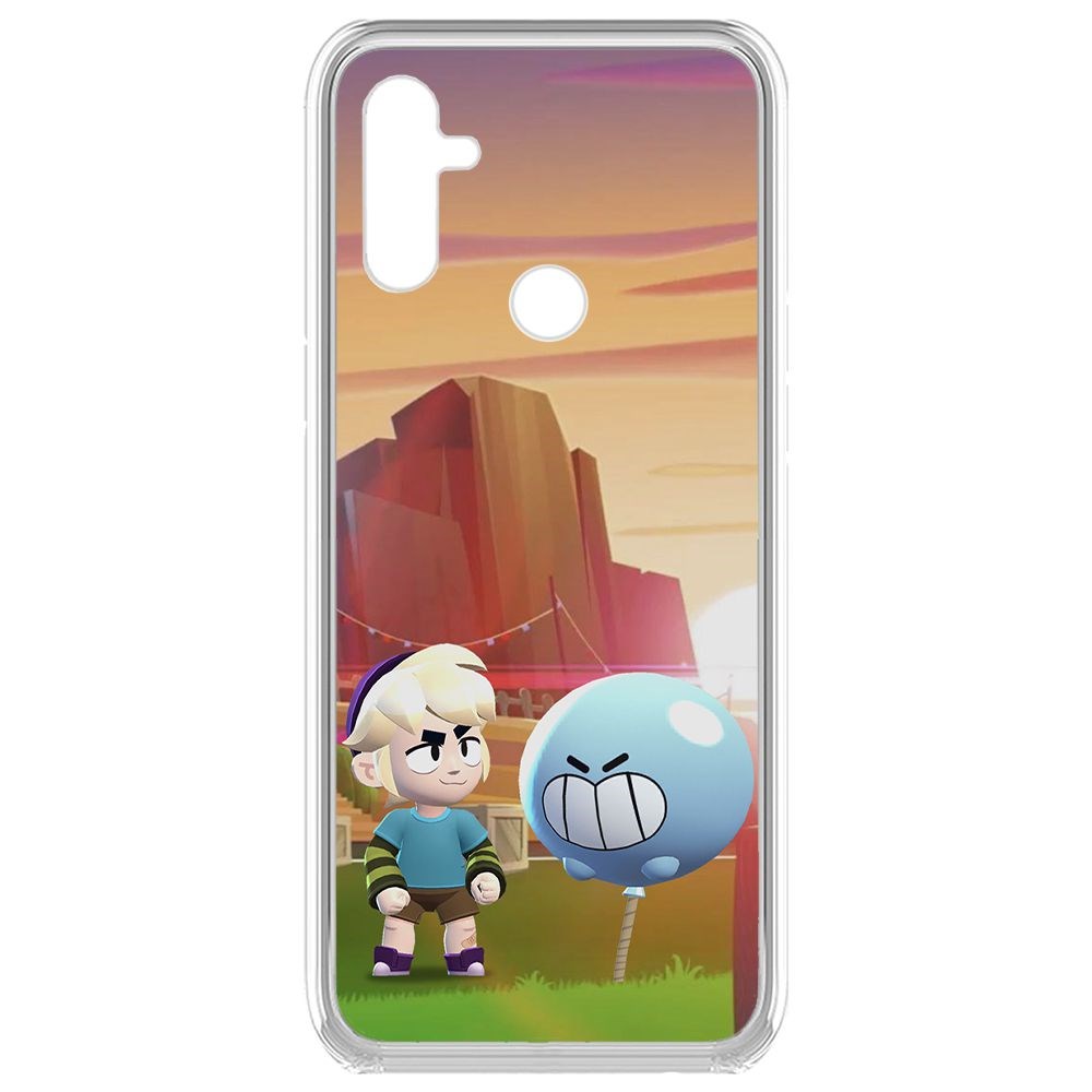 

Чехол-накладка Brawl Stars-Гас для Realme C3, Прозрачный