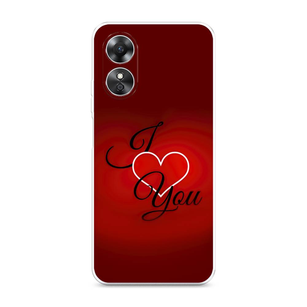 

Чехол Awog на Oppo A17 "I love you 3", Красный;черный, 2512050-6