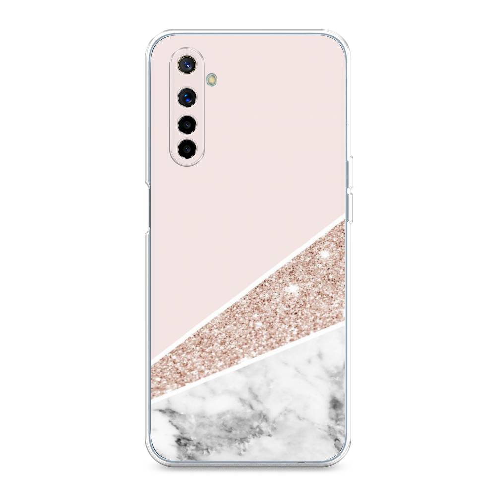 

Чехол на Realme 6 "Блестящий розовый мрамор", 252750-3