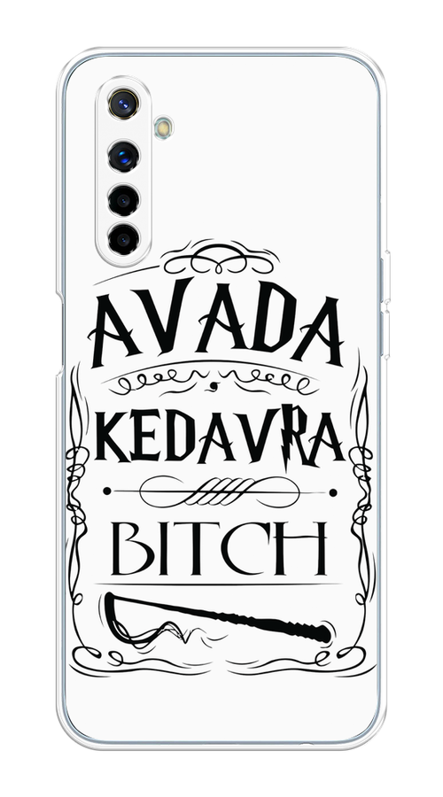 

Чехол на Realme 6 "Avada kedavra bitch", Белый;серый;черный, 252750-6